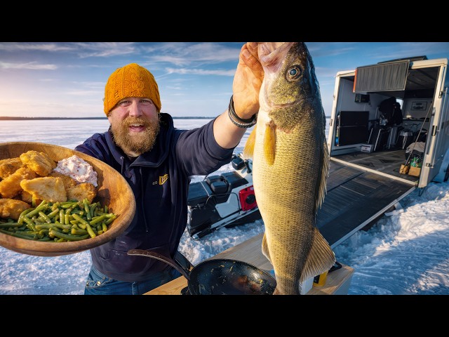 Lake Erie, Ohio walleye Catch and Cook \ Ep.3 On the Ice Season 2 The Road Trip