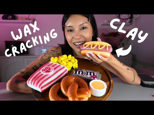 Making WAX CRACKING CLAY: Movie Theater Snacks