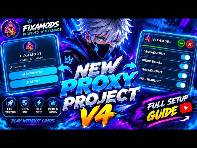🔥 NEW PROXY PROJECT V4 IS HERE! 🚀 | FIXAMODS | NEW UPDATE & FULL FEATURES 🔥