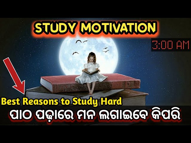 Best study tips in odia। How to concentrate। Odia motivational video। How to study hard। Success।