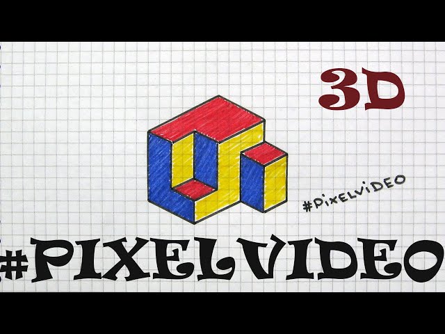 How to draw step by step #pixelvideo3d