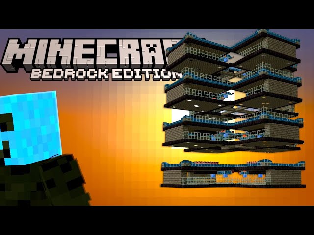 How I Built the CRAZIEST Iron Farm (Minecraft Bedrock)