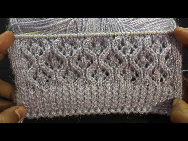 🌺 Easy Knitting Design Step by Step