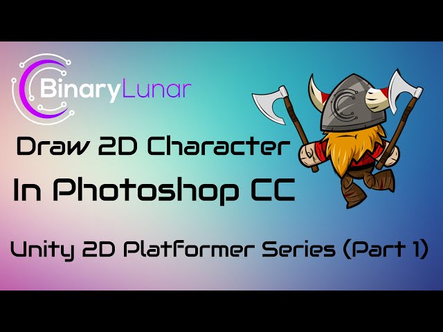 Draw 2D Character in Photoshop for Unity (2D Platformer Tutorial Part1)
