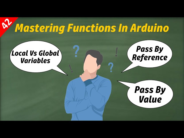 Arduino Functions Explained | Local vs Global Variables | Pass by Value vs Pass by Reference