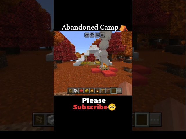 Minecraft Abandoned Camp⛺ #minecraft #shorts #shortsfeed