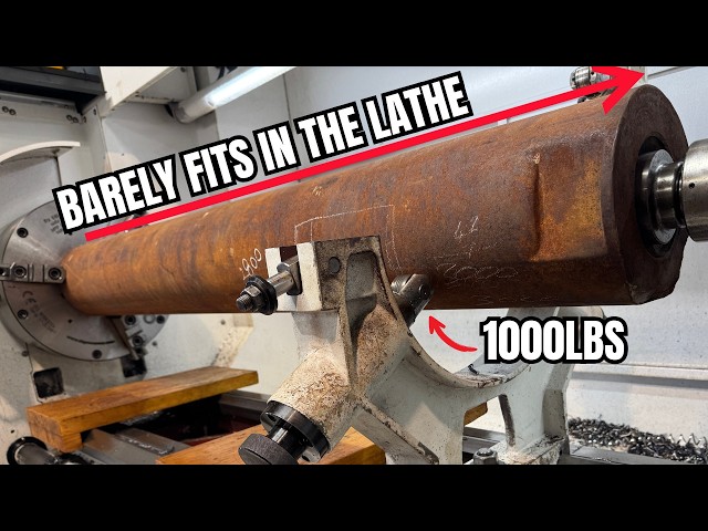 Maxing Out The Lathe To Machine a 1000lb Drill Sub