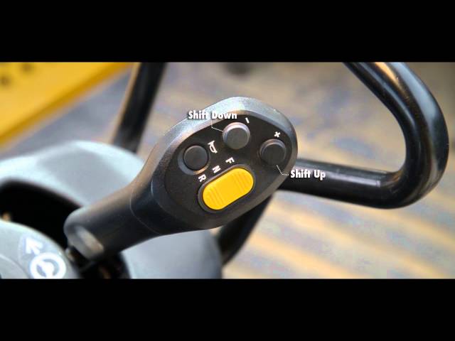 Komatsu WA600-8 wheel loader cab controls