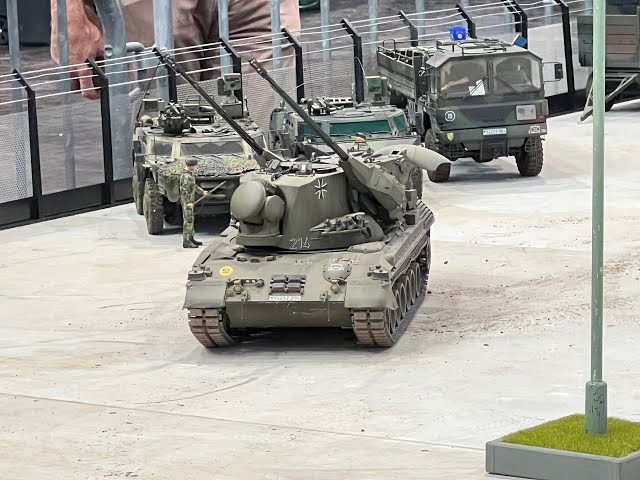 Scale 1/16 rc tanks + trucks action  Modell Hobby Spiel Leipzig 2024 #rc #tank #bundeswehr #military