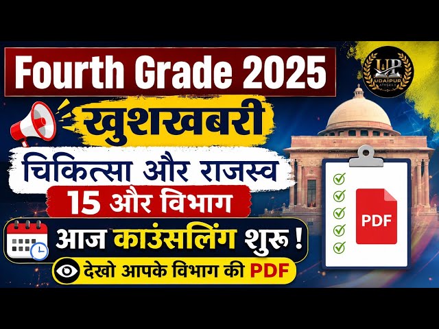 Fourth Grade Vibhag Allotment 2026/ Fourth Grade jila allotment /Fourth Grade 2026 Joining Process