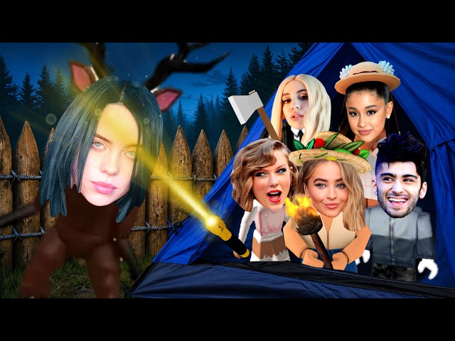 Celebrities Survive 99 Nights in the Forest [Roblox]