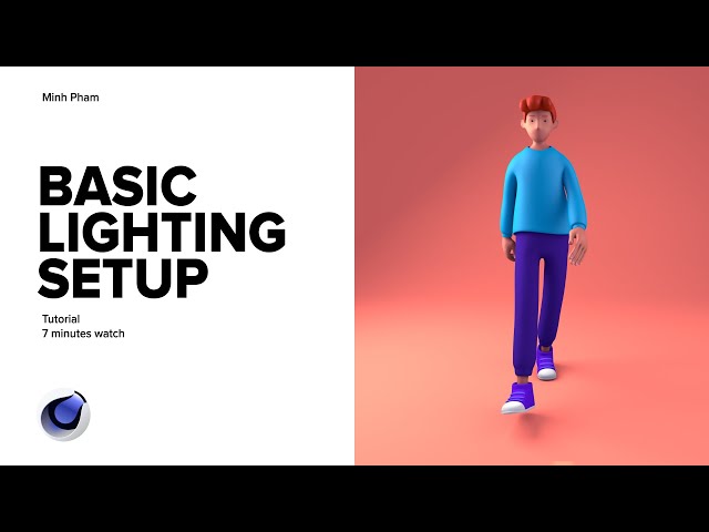 Basic Lighting Setup in Cinema 4D in 7 Minutes - Beginner Tutorial
