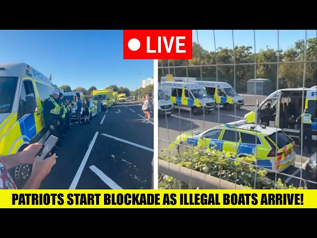 🚨BREAKING: Patriots Descend On Gosport To Form Blockade As Illegal Migrant Boat Approaches!