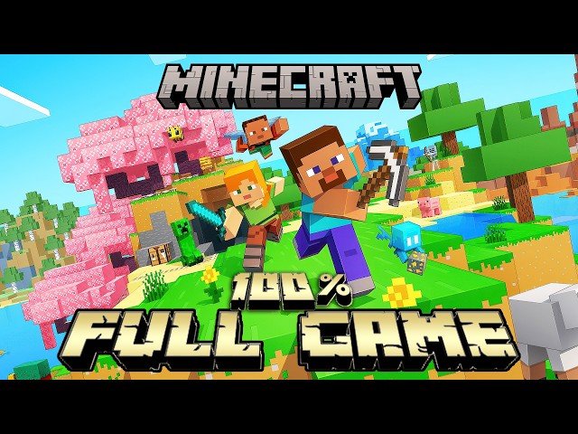 MINECRAFT 100% Gameplay Walkthrough FULL GAME (4K 60FPS) No Commentary