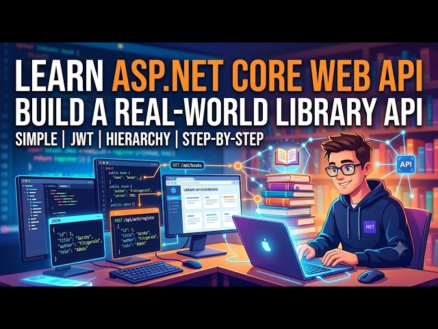 Build a Simple Real-World Library API | Learn ASP.NET Core Web API Tutorial