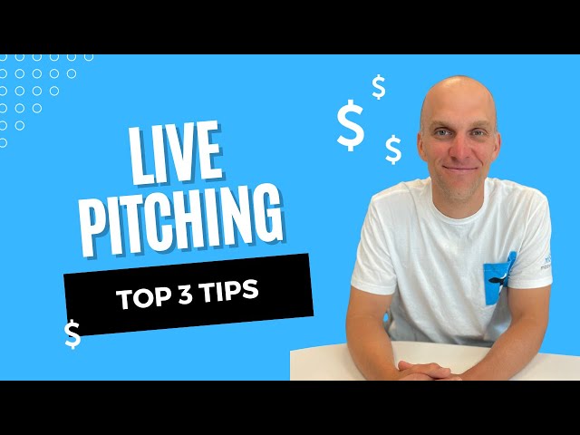 Pitching Secrets Revealed: Brett's 3 Tips for Live Presentations