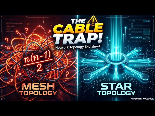 🔥 Network Topologies EXPLAINED! 😱 Mesh vs Star vs Bus vs Ring — Which One Wins?