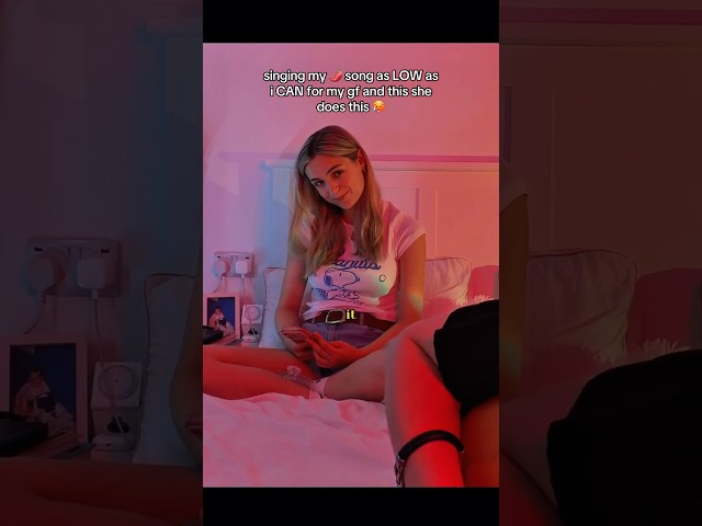 sang in front of my gf and she did this 🤭