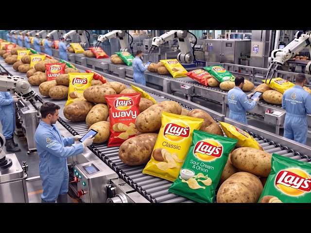 See How Millions of Lay's Potato Chips Are Made in Seconds | Inside a Modern Lay's Factory