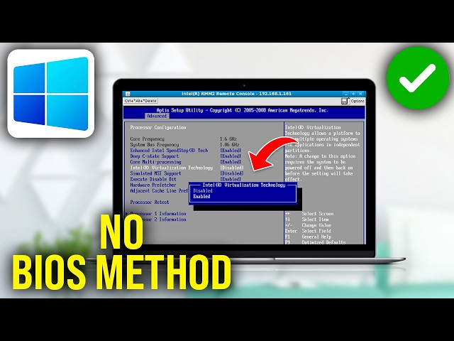 How To Enable Virtualization Without BIOS