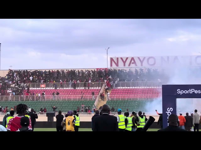 Teargas Canisters Police Fans Nyayo National Stadium Manchester United Arsenal Fans Match Day Covera
