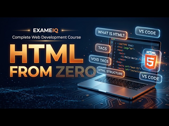 HTML Tutorial for Beginners | Class 1 | Learn HTML from Scratch | Web Development Course