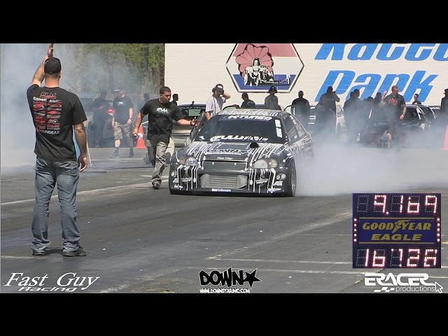 FastGuy Racing / DownStar Sport FWD Civic 9.16 @ 172 | Spring Nationals 2015 Rewind | ERacer