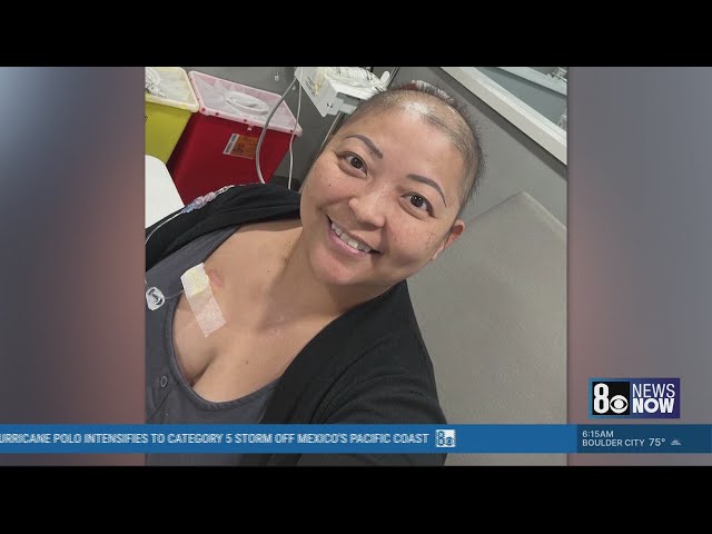 Las Vegas mother uses video journals of losing her hair to push for the metastatic breast cancer bil