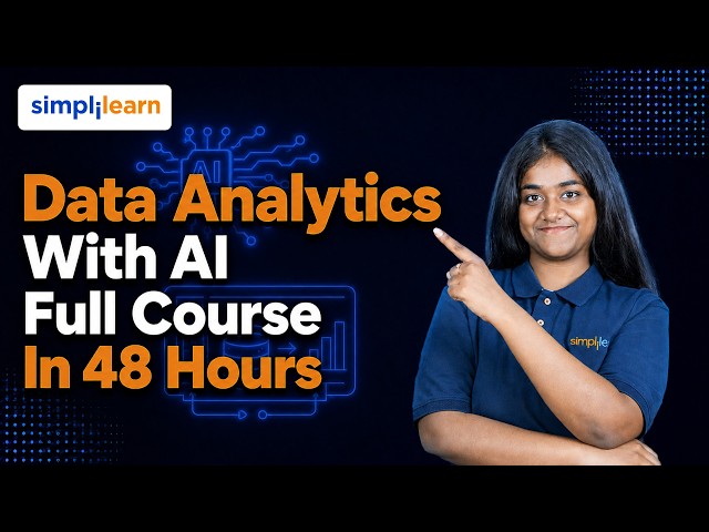 Data Analytics with AI Full Course | Data Analytics with AI Tutorial 2026 | Simplilearn