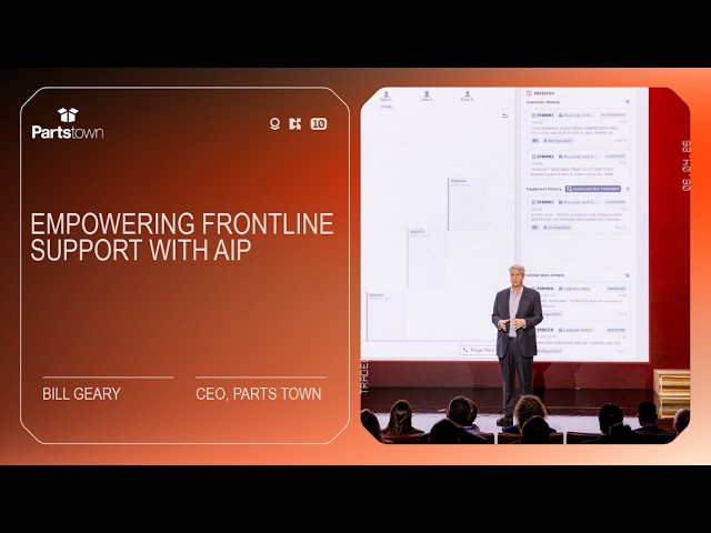 Empowering Frontline Support with AIP | Parts Town at AIPCon 10