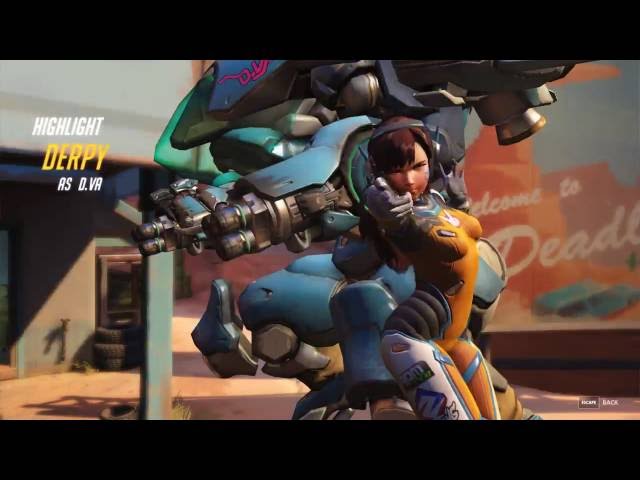 Highlight and play of the game as D.Va. "Who needs Mech?"