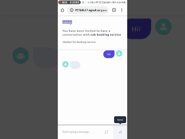 Chatbot for cab booking | RASA | PYTHON | Demo bot