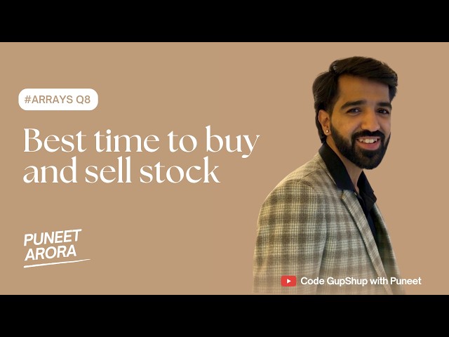 🚀 Best Time to Buy and Sell Stock | JavaScript | Interview Preparation Series