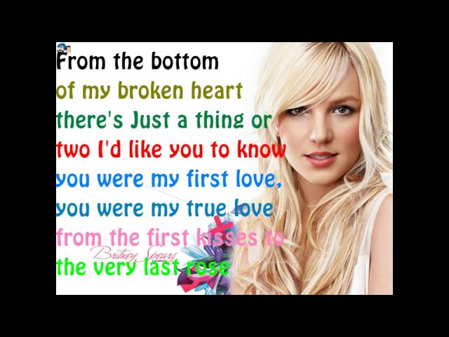 From the Bottom of my broken heart lyrics Britney Spears