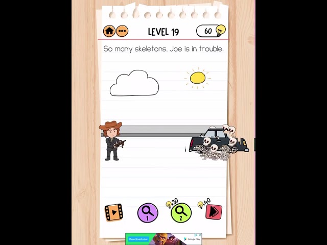 Brain Test 2 Level 19 Monster hunter Joe