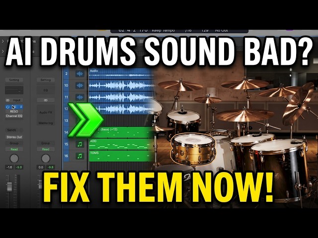 Fixing SUNO Drums in Logic Pro - I Replaced the AI Drums With EZ Drummer