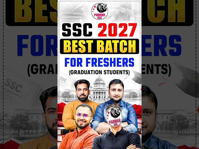 BEST SSC BATCH for College Students 2027 #ssccgl