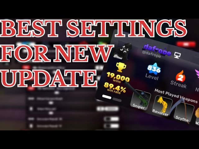 BEST Settings For NEW Roblox Rivals Update