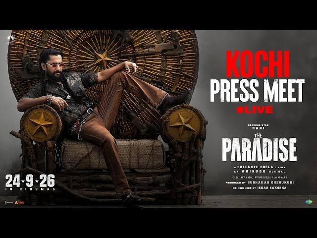 The Paradise Kochi Press Meet LIVE | Nani | Srikanth Odela | Anirudh Ravichander  | TeluguOne Cinema