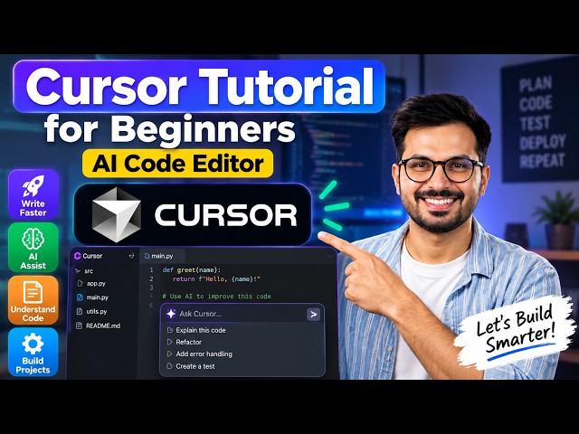 Cursor Tutorial for Beginners -AI Code Editor