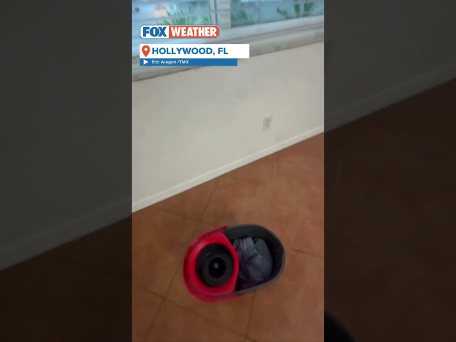 Floodwaters Spill Into Florida Man's Home #florida #flooding