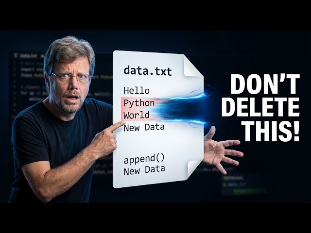 22. Write & Update Files Safely in Python.