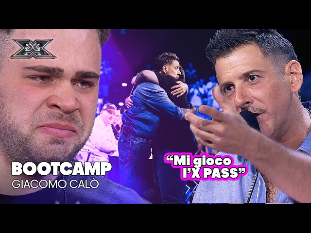 Giacomo wins Gabbani's X Pass with “Almeno tu nell'universo” | X Factor 2026 Bootcamp 1
