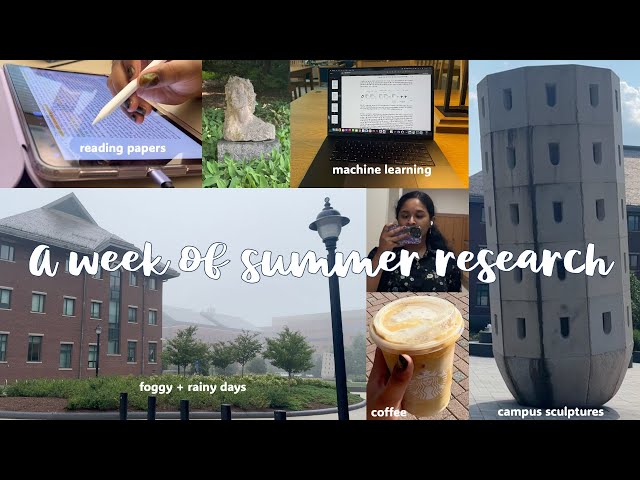 a productive week in my life as a phd student | summer research vlog | computer science phd