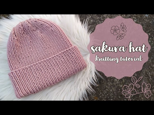 Sakura Hat | spring knitting tutorial