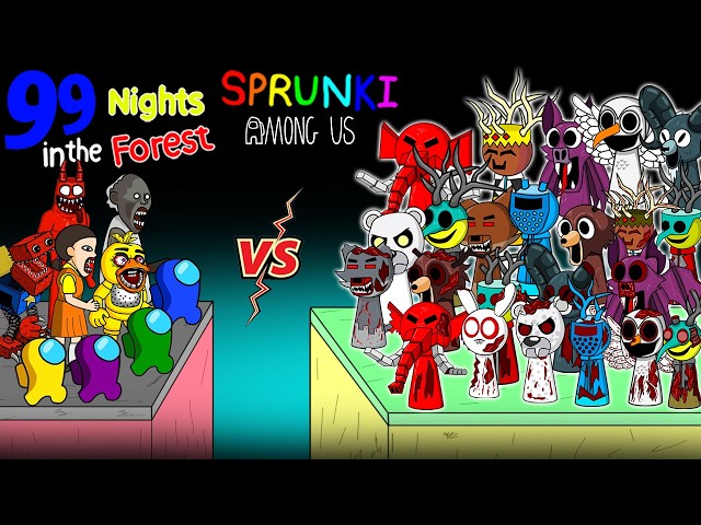 Among Us Animation EP7 New Version | AMONG US VS SPRUNKI 99 nights in the forest | ANIMATION