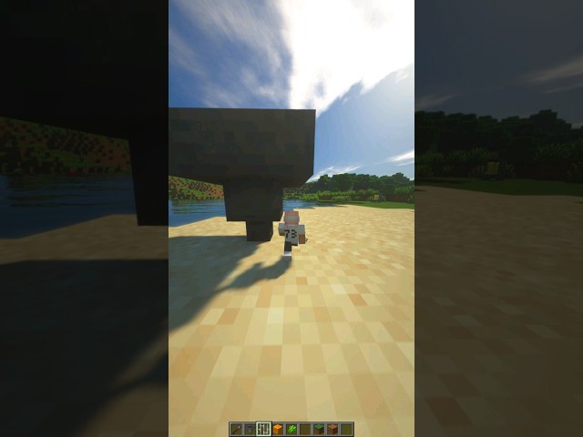 Can I walk under it? 🦿 #shorts #minecraft