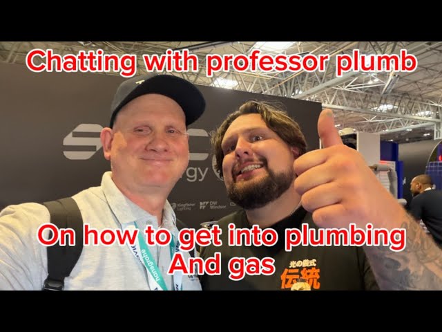 Chatting with  professor plumb on how to get into the trades especially plumbing and gas.