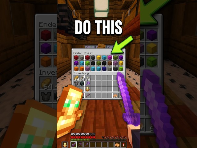 Minecraft's Best Inventory Loadout  #minecraft #mctutorial #minecraftbuilding #mcmycraft #gaming