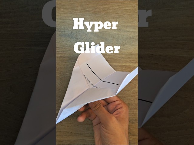 This Paper Glider Flies WAY Too Fast! Airplane Tutorial!✈️ #Shorts